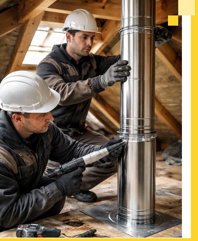 Монтаж дымоходов для каминов в Рузаевке с гарантией качества