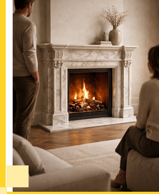 Мраморные камины под ключ в Рузаевке от 259200 р. | ЭриданРзв