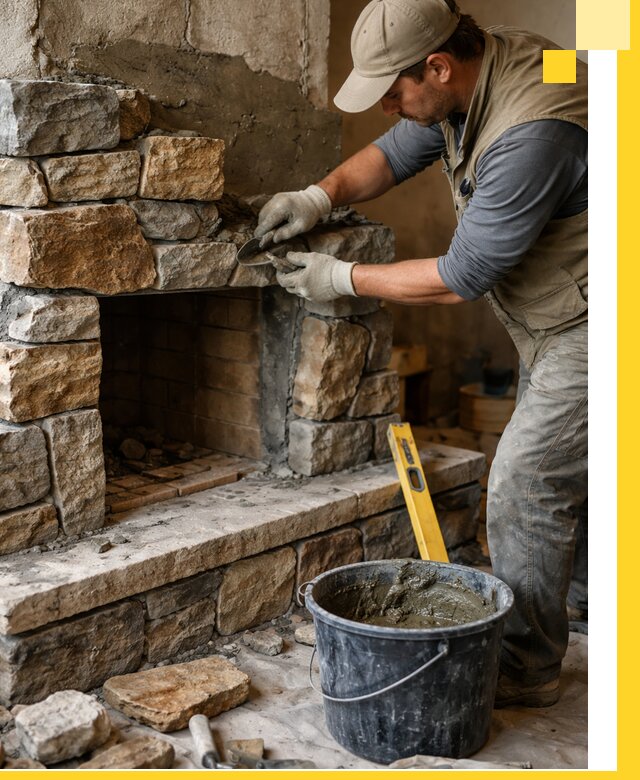 Изготовление и установка каменных каминов под ключ в Рузаевке