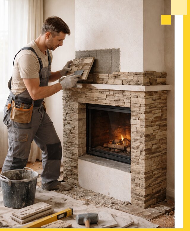 Изготовление и монтаж каминов для дома под ключ в Рузаевке