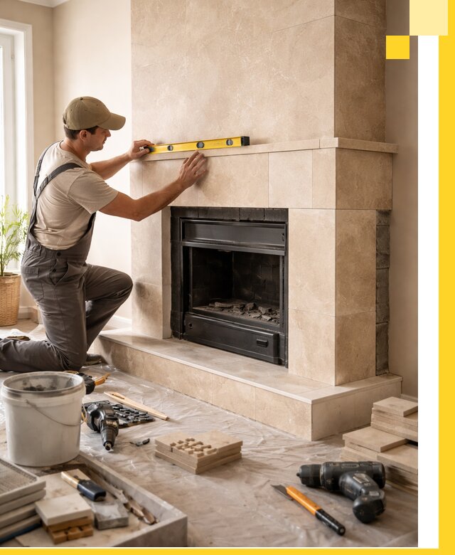 Установка и монтаж каминов в частном доме под ключ в Рузаевке