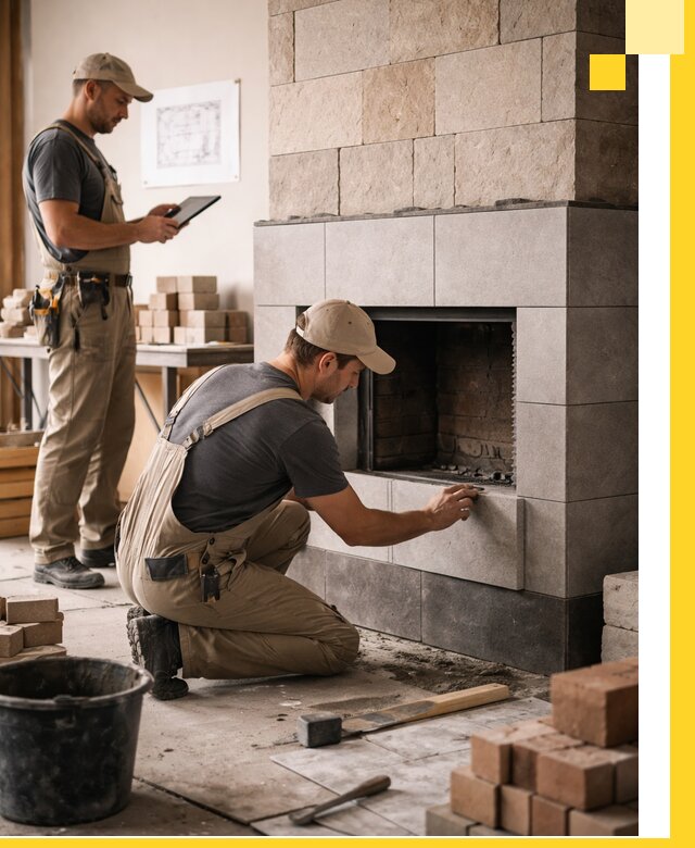 Индивидуальные проекты каминов и каминных систем в Рузаевке