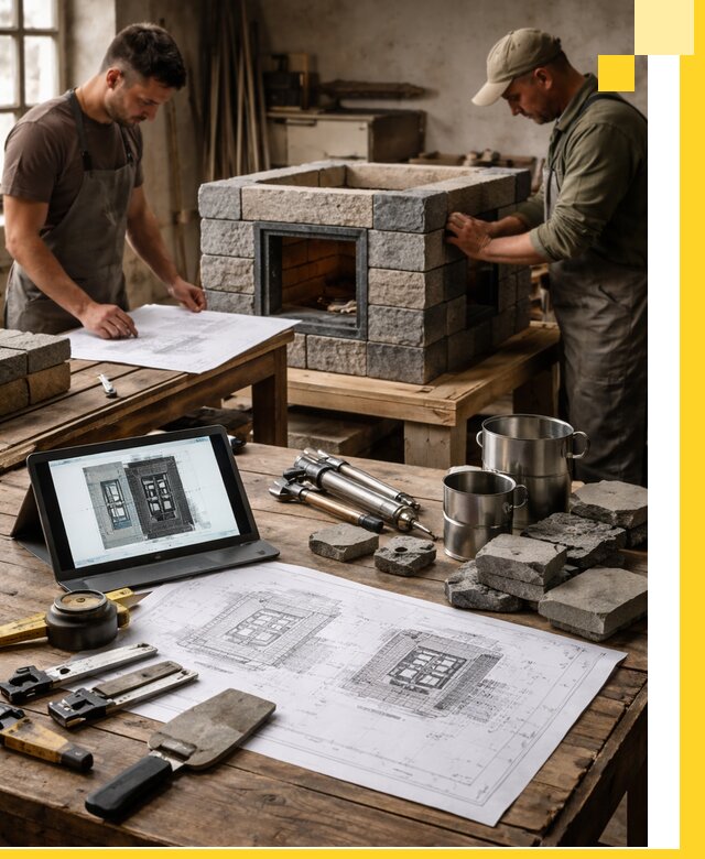 Разработка проектов печей с согласованием и монтажом в Рузаевке