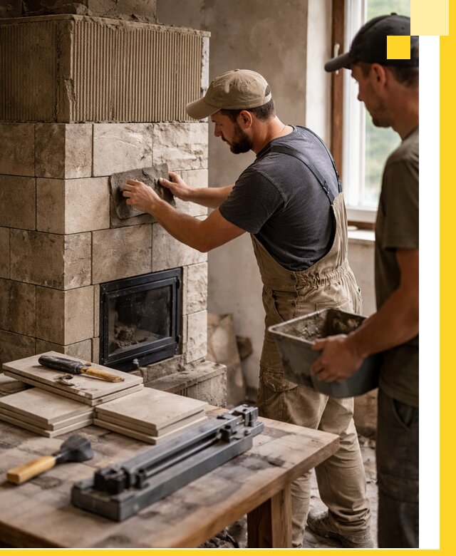 Профессиональная облицовка печей в Рузаевке: керамика и камень