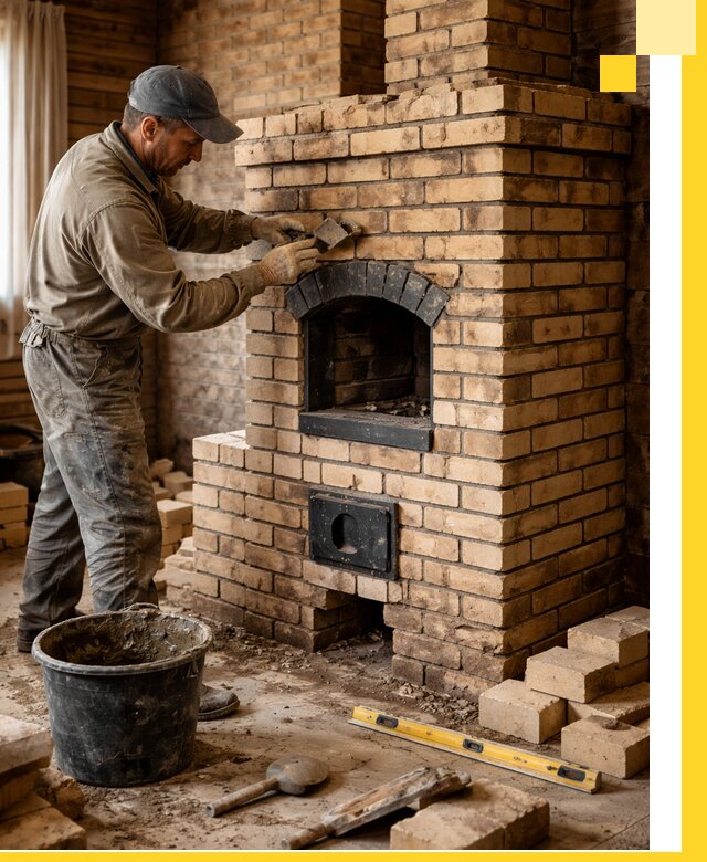 Кирпичные печи под ключ в Рузаевке: проектирование и кладка