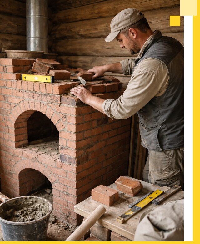 Изготовление и установка русских печей в Рузаевке под ключ