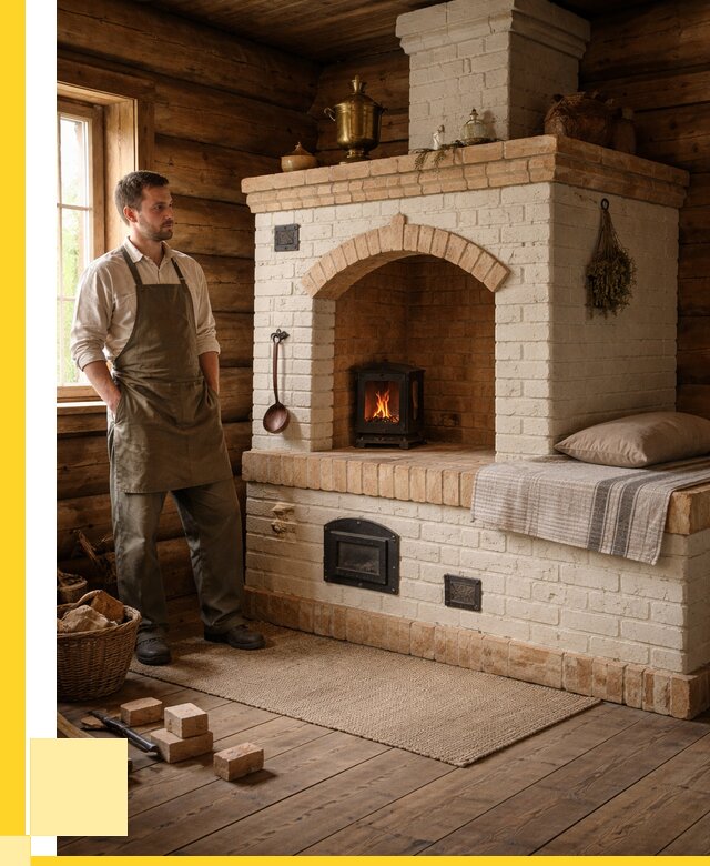 Русские печи с лежанкой под ключ в Рузаевке от 155520 р. ЭриданРзв