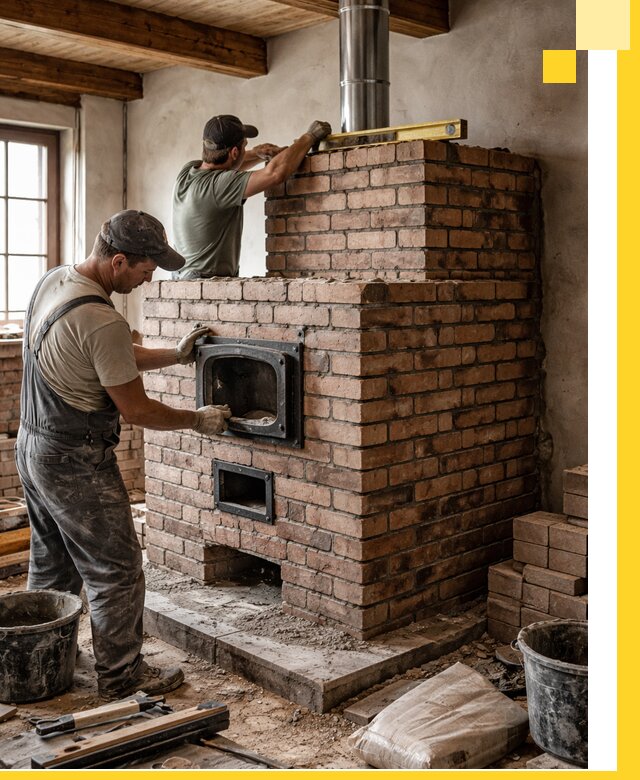 Печи для загородного дома под ключ в Рузаевке — монтаж и сервис