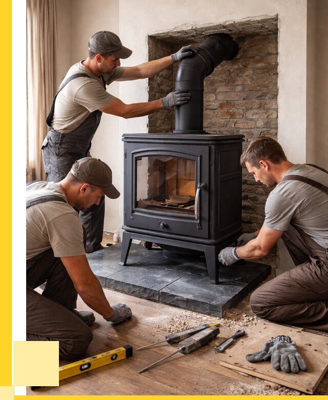 Монтаж печи камина в частном доме в Рузаевке от 25920 р. | ЭриданРзв