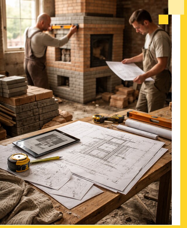 Проекты печей и каминов с индивидуальным дизайном в Рузаевке