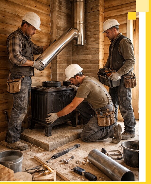 Профессиональный монтаж банных печей и дымоходов в Рузаевке