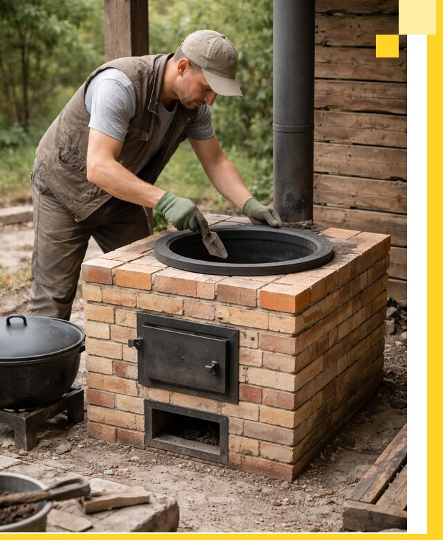 Изготовление и установка печей для казана в Рузаевке под ключ