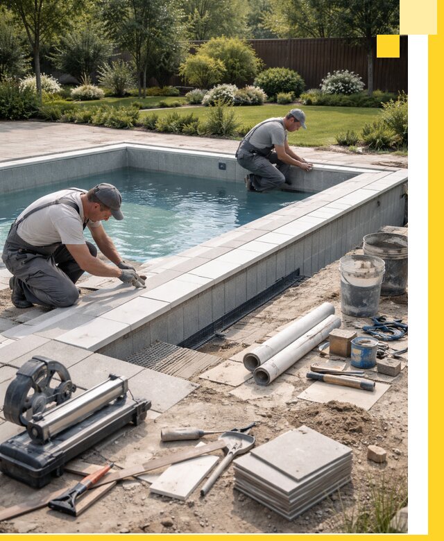 Строительство открытых бассейнов под ключ в Рузаевке профессионально