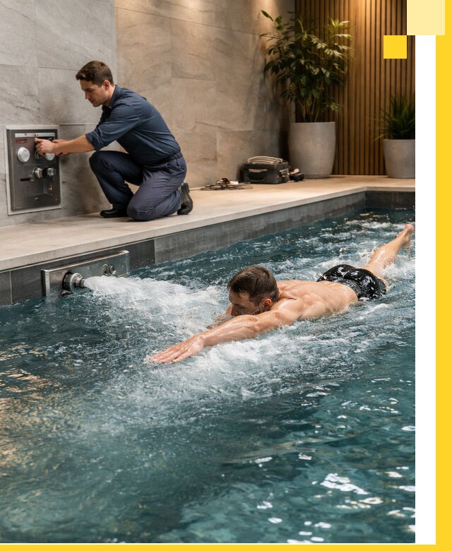 Проектирование и монтаж бассейнов с противотоком в Рузаевке