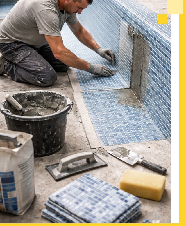 Укладка и ремонт мозаики для бассейнов под ключ в Рузаевке