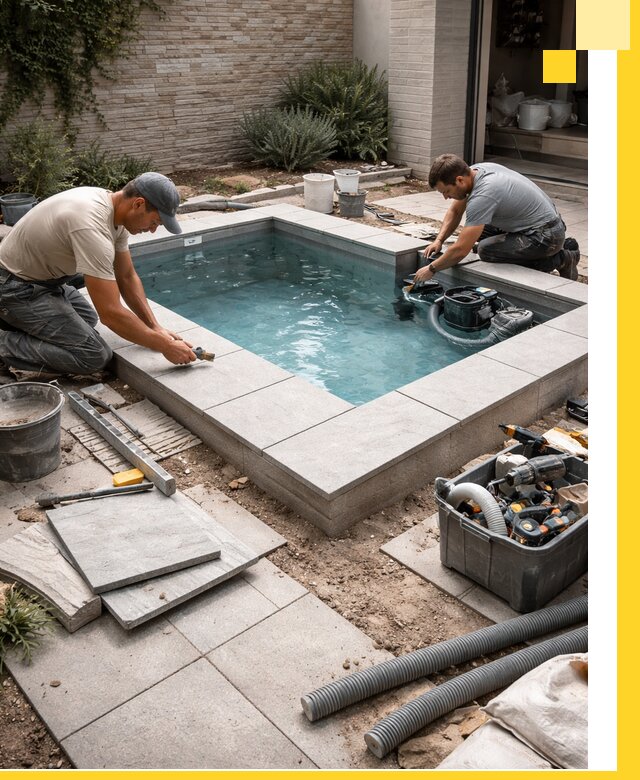 Мини бассейны под ключ в Рузаевке, дизайн и установка