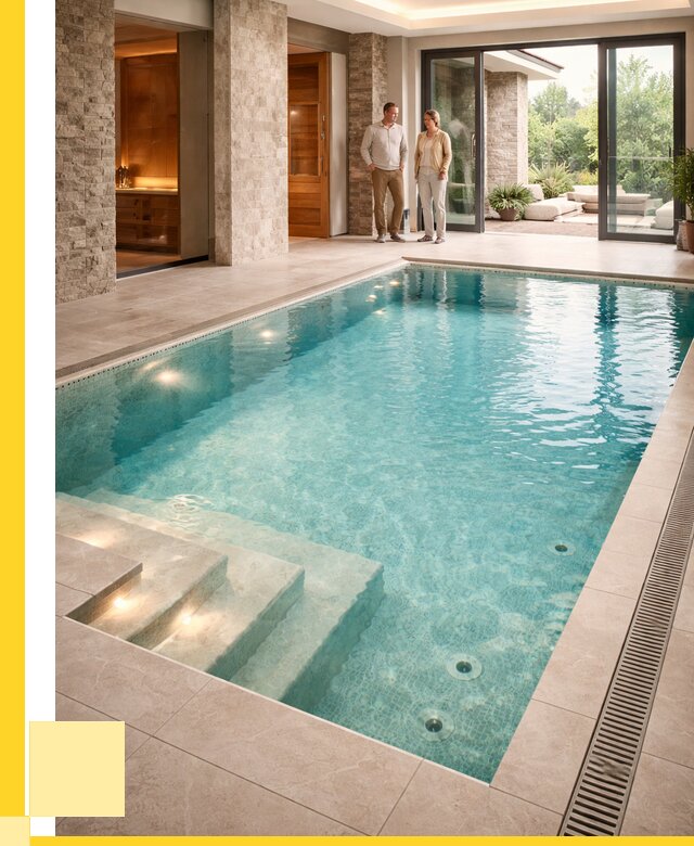 Бассейн во дворе в Рузаевке: проект, отделка от 1244160 р. | ЭриданРзв