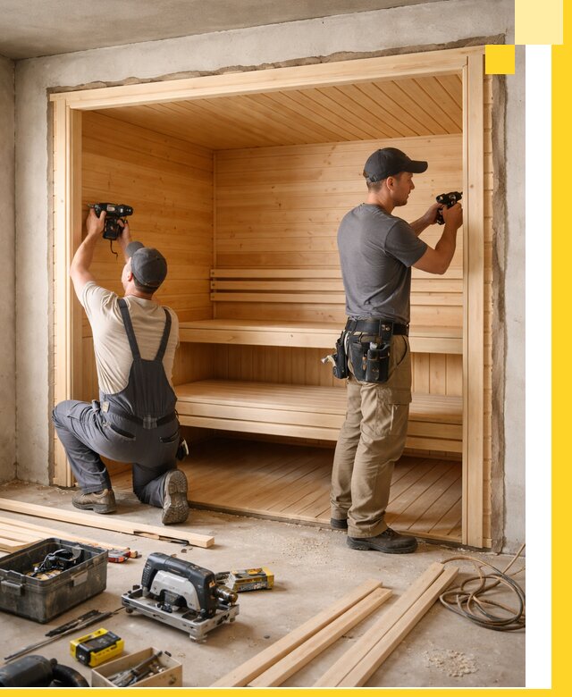 Монтаж саун под ключ в Рузаевке — проектирование и установка