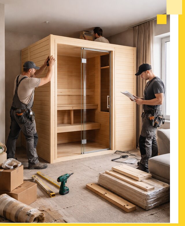 Установка и благоустройство саун в квартире в Рузаевке