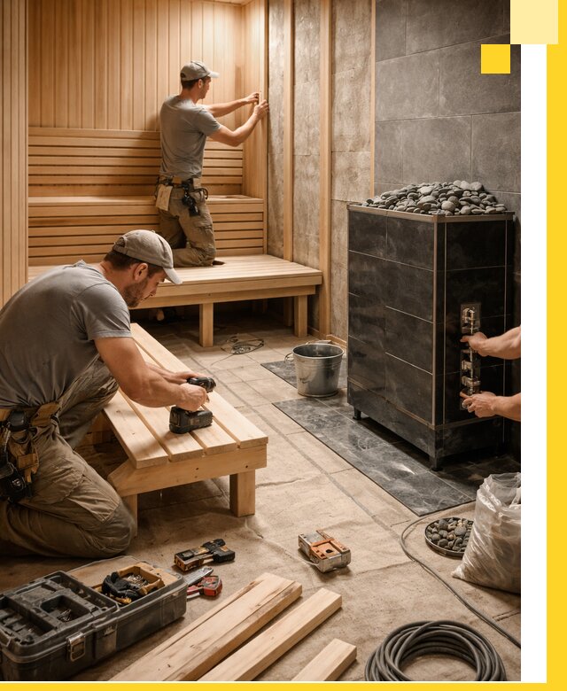 Дизайн и строительство интерьерных саун под ключ в Рузаевке