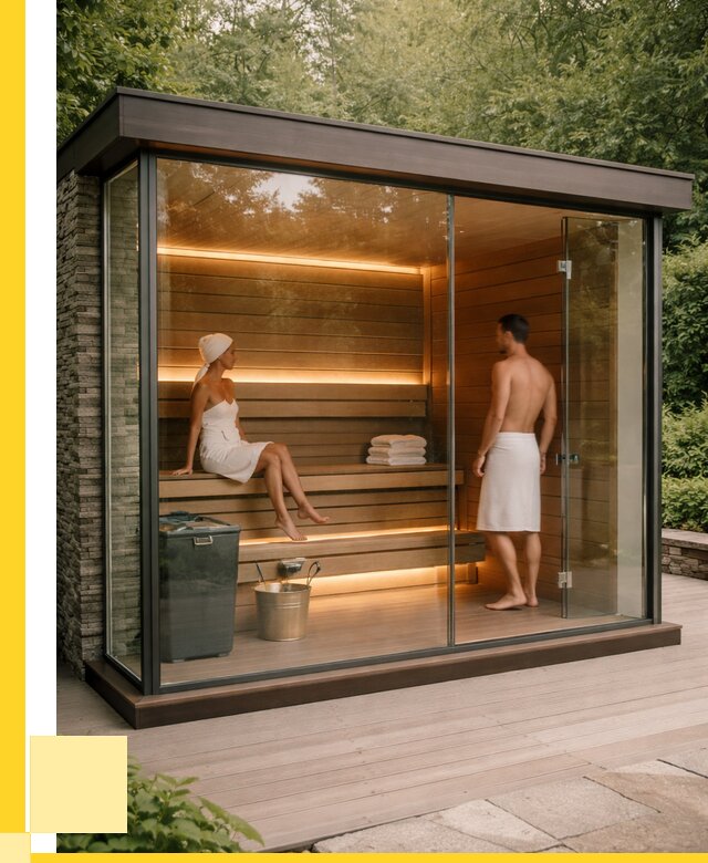 Сауна стеклянная и двери для сауны в Рузаевке от 259200 р. | ЭриданРзв
