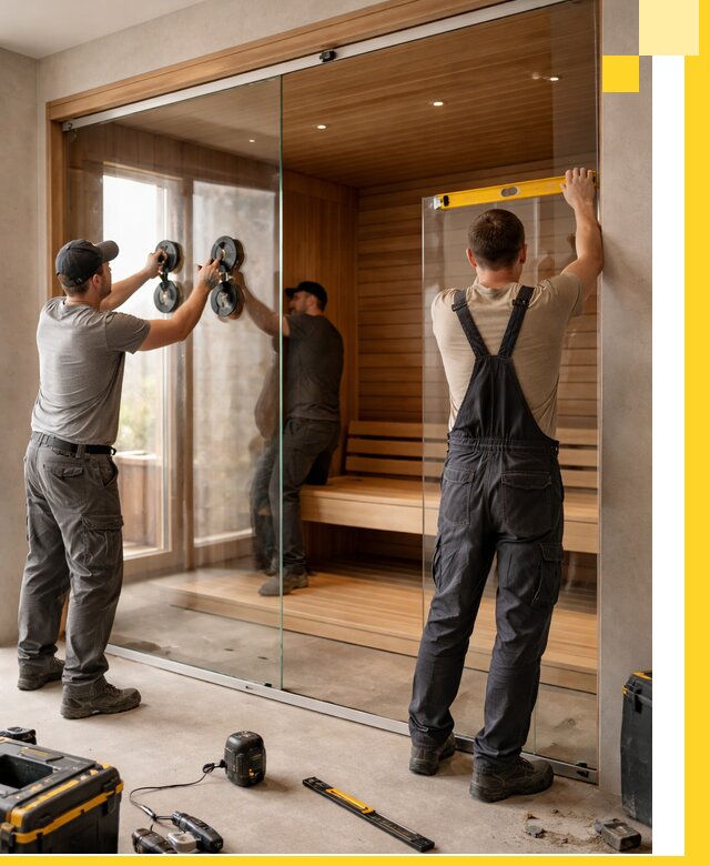 Производство и монтаж стеклянных саун под ключ в Рузаевке