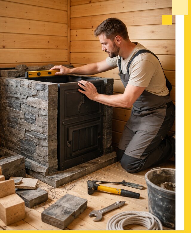 Производство и установка печей для саун под ключ в Рузаевке