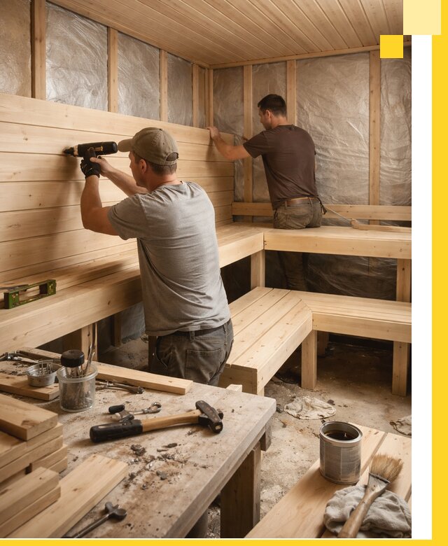 Профессиональная отделка бань и саун под ключ в Рузаевке