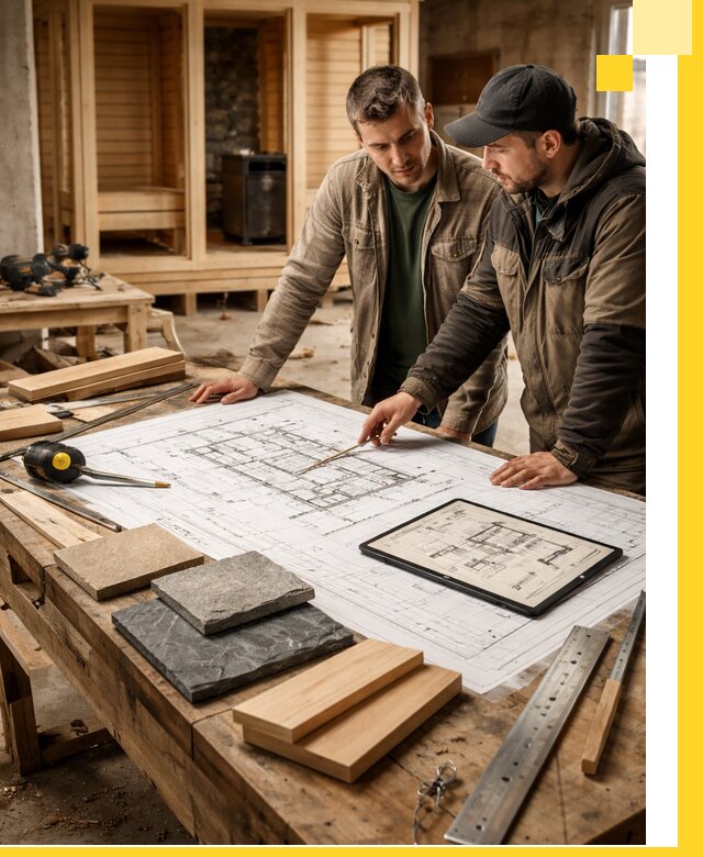 Проекты бань под ключ и планы строительства в Рузаевке