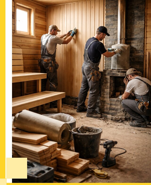 Ремонт бань под ключ в Рузаевке от 46656 р. | ЭриданРзв