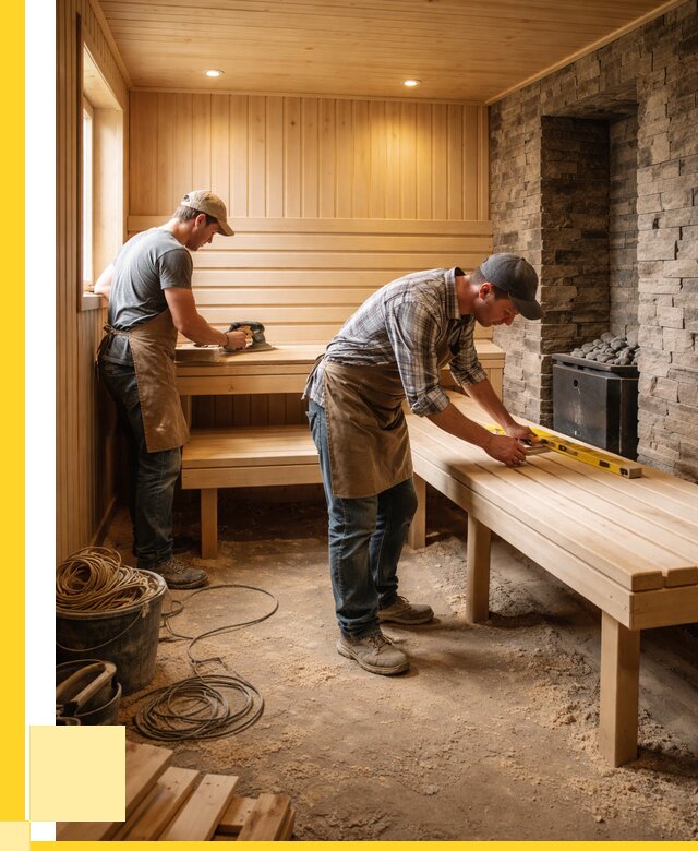 Отделка бани в Рузаевке: внутренняя отделка от 3110 р. | ЭриданРзв