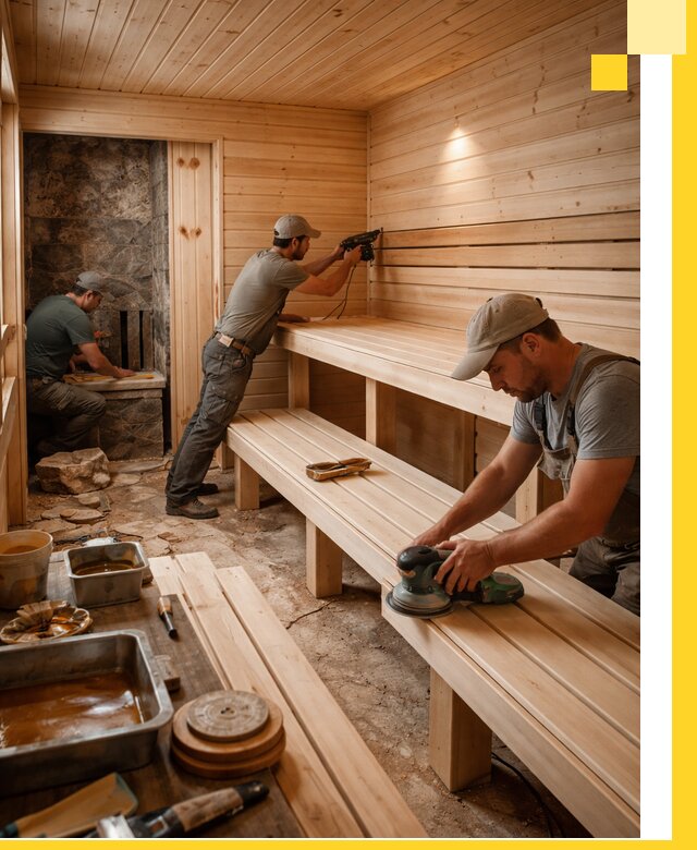 Профессиональная отделка бань в Рузаевке под ключ, с гарантией