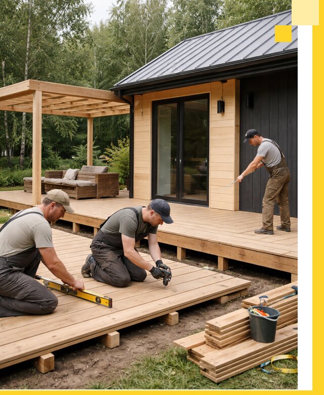 Строительство бань с террасой и бассейном под ключ в Рузаевке