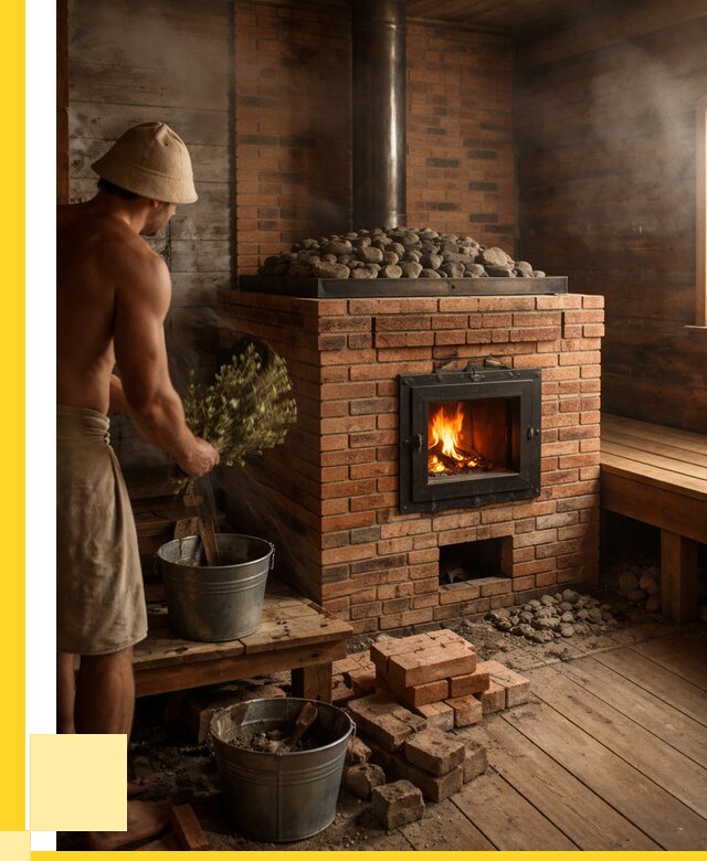 Кирпичные банные печи в Рузаевке от 93312 р. | ЭриданРзв