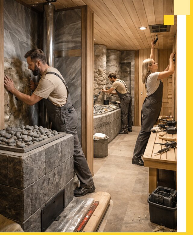 Строительство бань и SPA процедур в Рузаевке под ключ и отделкой