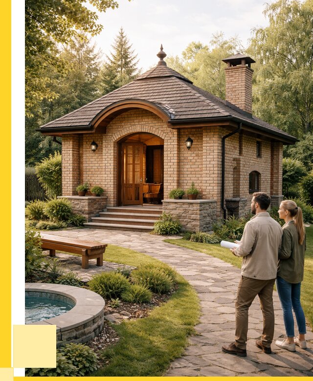 Проект кирпичной бани в Рузаевке от 31104 р. | ЭриданРзв