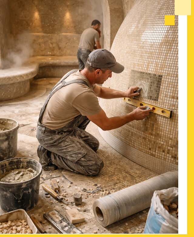 Хамам под ключ в Рузаевке: проектирование, строительство, отделка