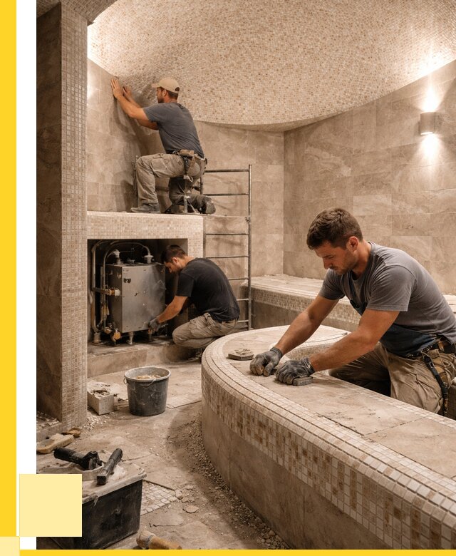 Монтаж хамамов под ключ в Рузаевке от 259200 р. ЭриданРзв