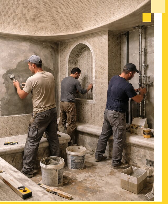 Профессиональный монтаж хамамов под ключ в Рузаевке с гарантией