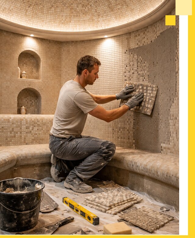 Устройство и монтаж домашнего хамама под ключ в Рузаевке