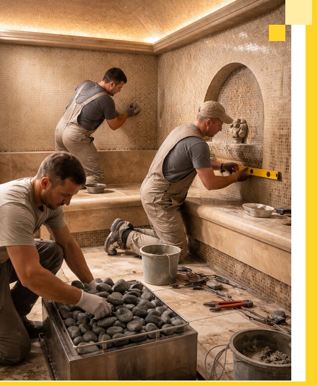 Проектирование и строительство хамама и сауны в Рузаевке