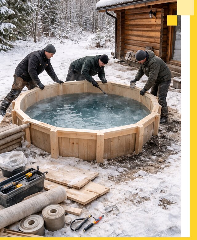 Изготовление и установка ледяных купелей под ключ в Рузаевке